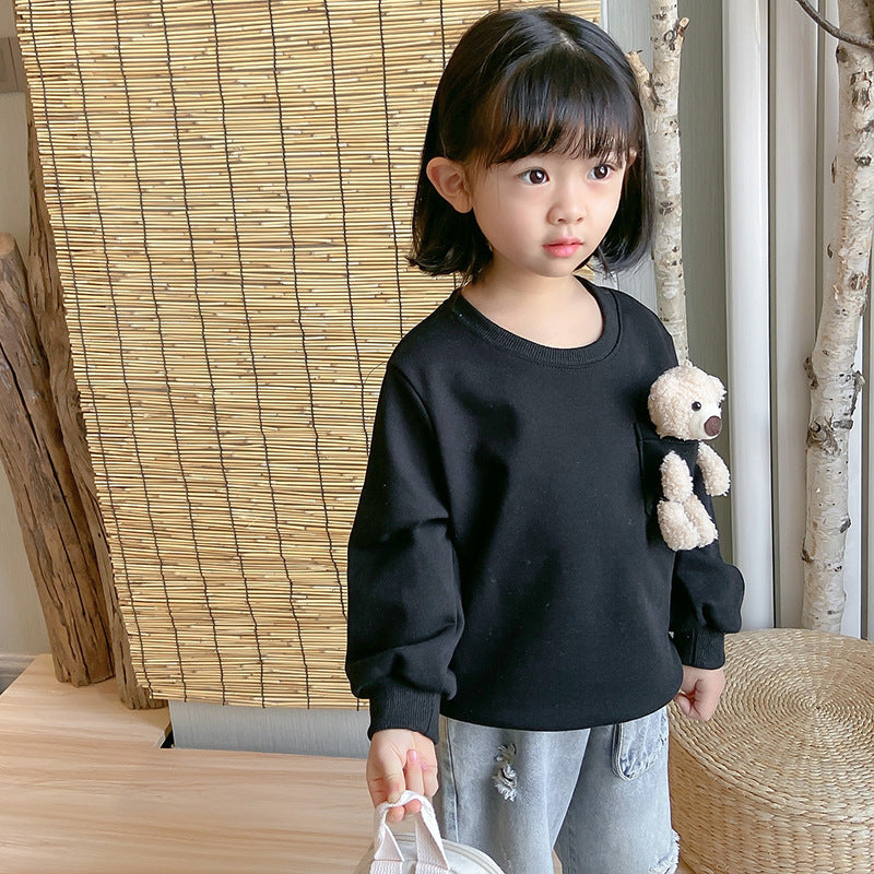 Børne Sweatshirt med adorabelt Teddy Bjørn Design Stilla