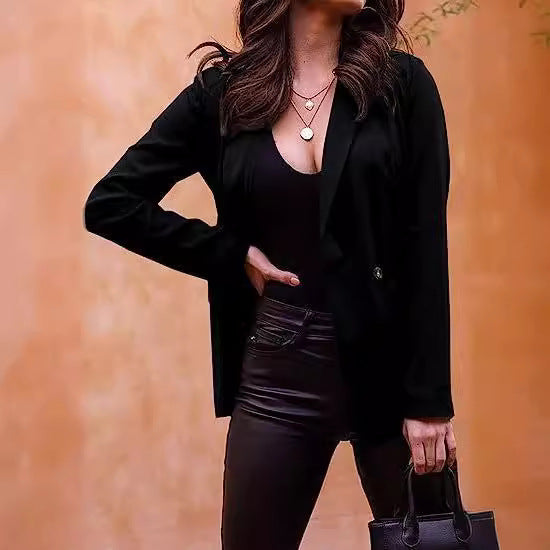 Dame elegant blazer med afslappet snit og fashionable detaljer Stilla