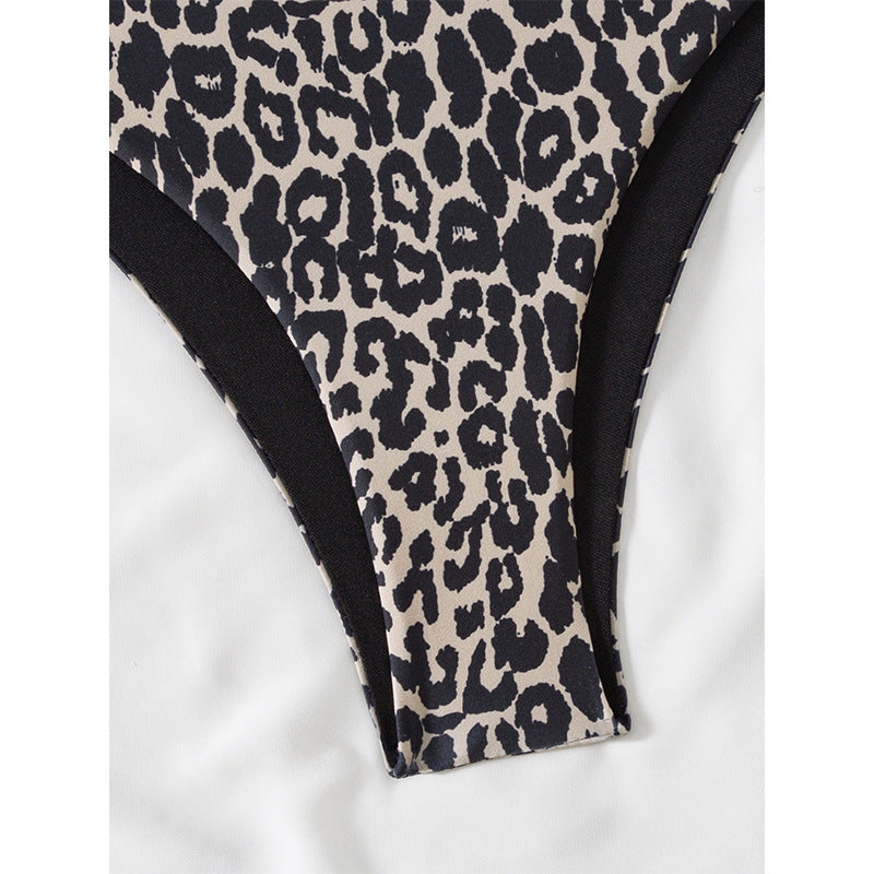 Dame dyreprint høj talje bikini sæt Stilla