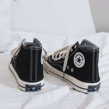 Dame Høje Sneakers i klassisk Canvas-stil med forstærket såleprofil og åndbart indre Stilla