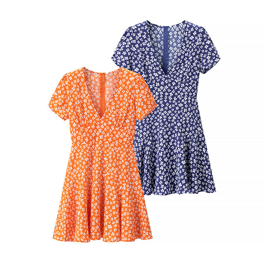 Dame sommerkjole med blomsterdesign og legende snit Stilla