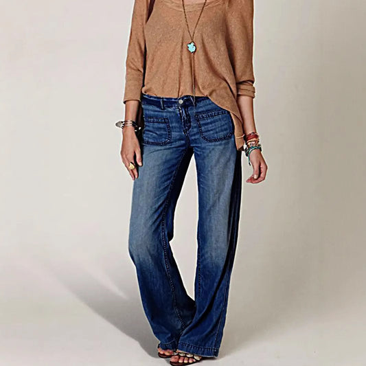 Dame Wide Leg Jeans Stilla