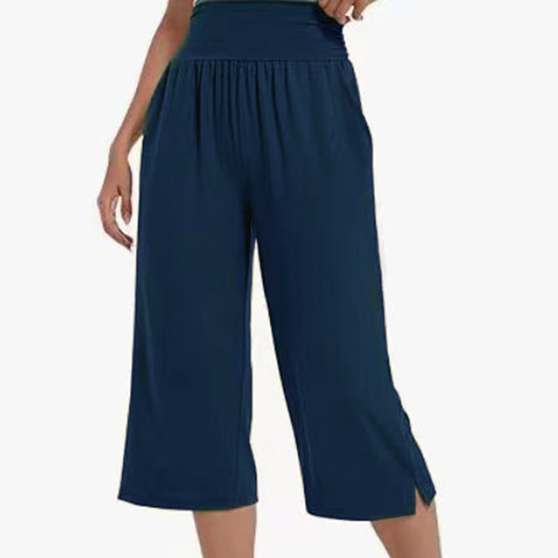 Dame Vidde Culotte med elastisk talje og sidelæg Stilla