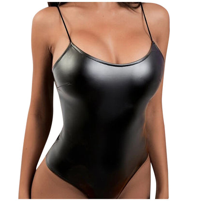 Dame højglans spandex bodysuit Stilla