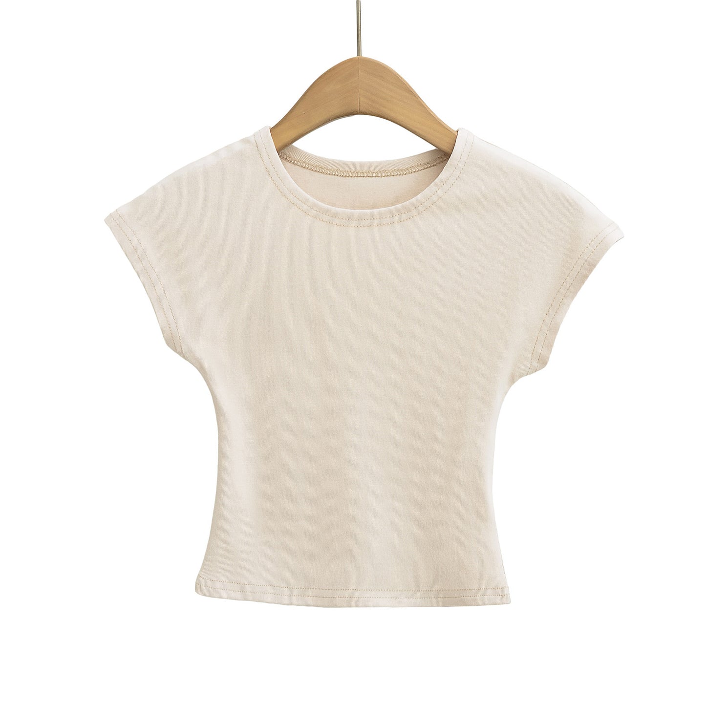 Dame afslappet oversized T-shirt med korte ærmer og rund halsudskæring Stilla