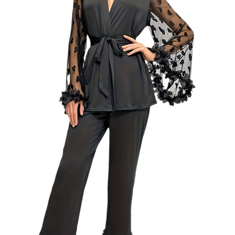 Dame Elegant Blomsterens Spids-Sovekit Stilla