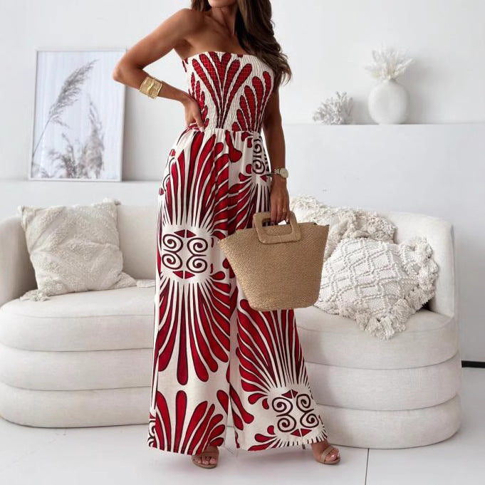 Dame Horizontale Striped Jumpsuit Stilla