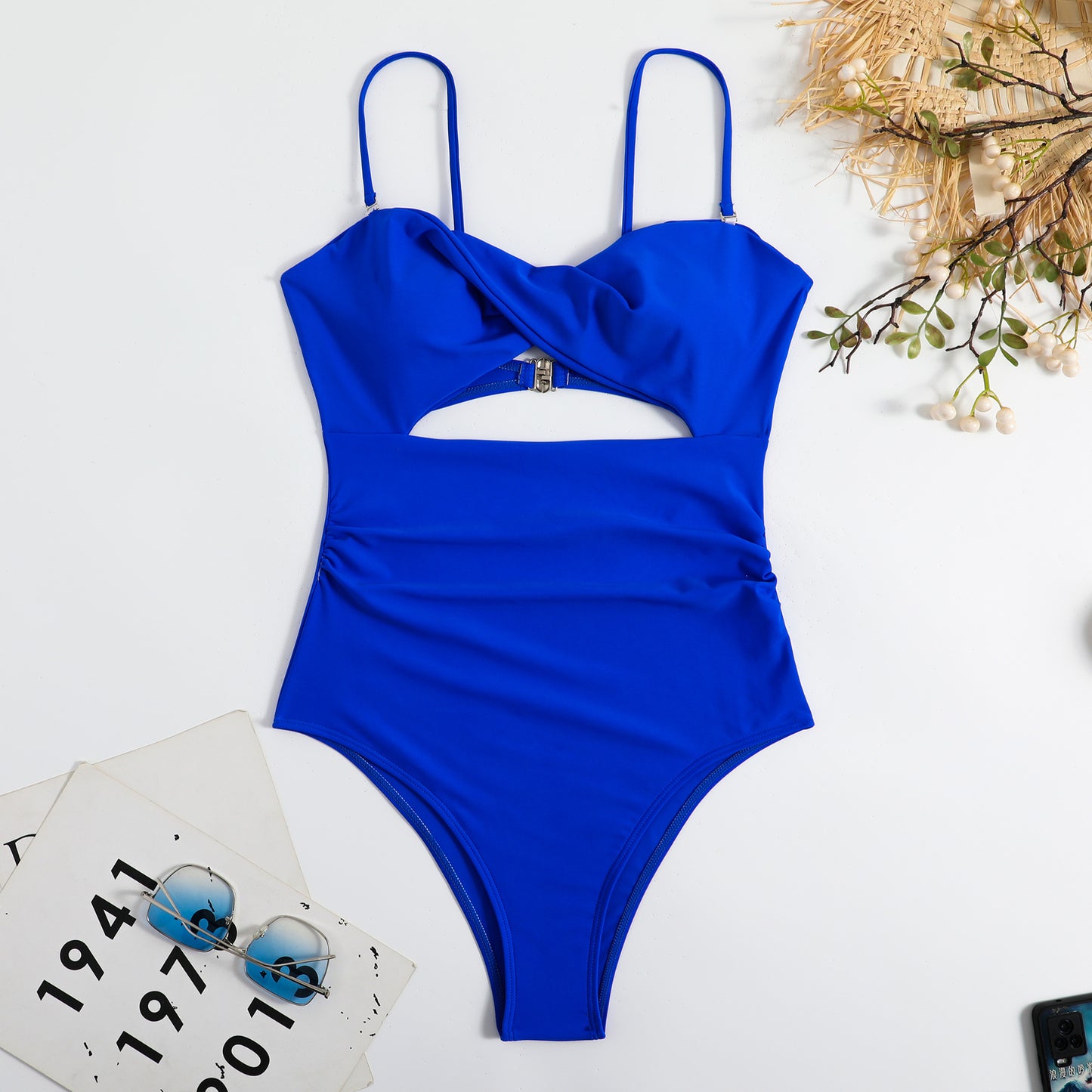 Dame jumpsuit badedragt med innovativt indviklingsdesign og ryglynlås Stilla