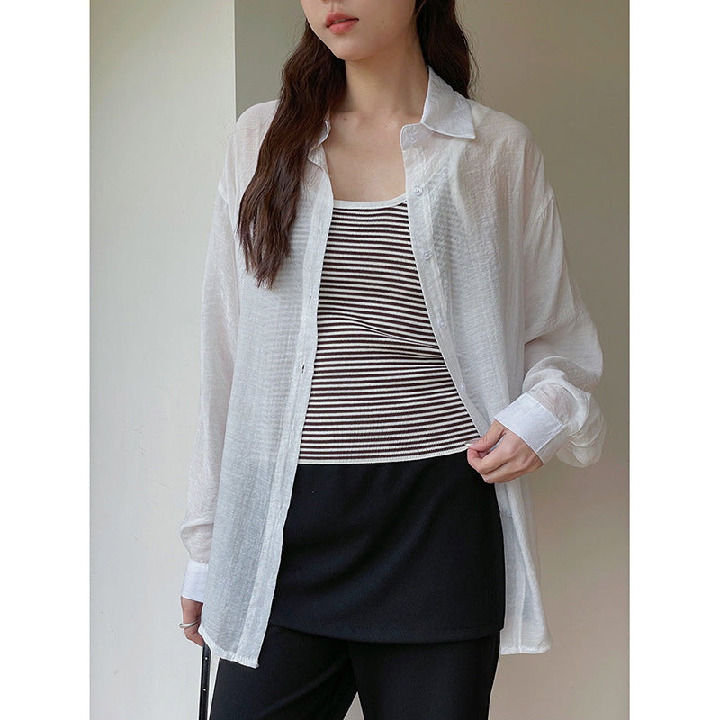 Dame afslappet overshirt lavet af let, åndbart materiale med afslappet snit Stilla