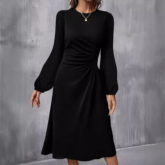 Dame afslappet skjortekjole med løs pasform Stilla