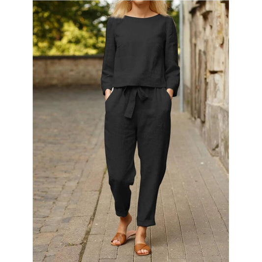 Dame afslappet linnedragt Stilla