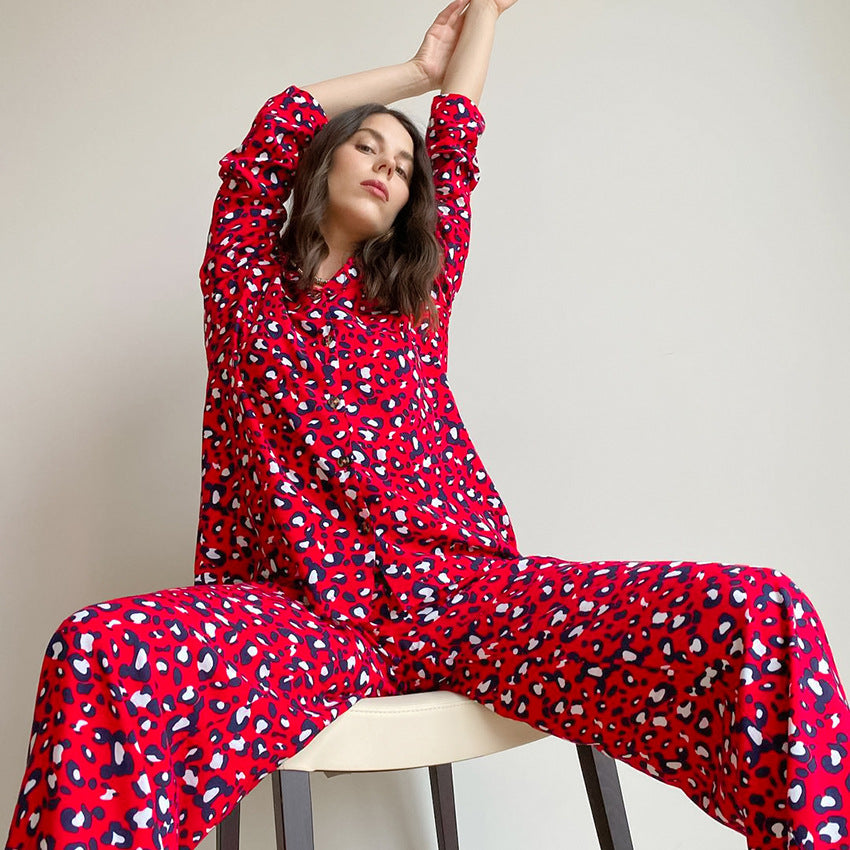 Dame jumpsuit med dyremønster og høje ribkanter Stilla