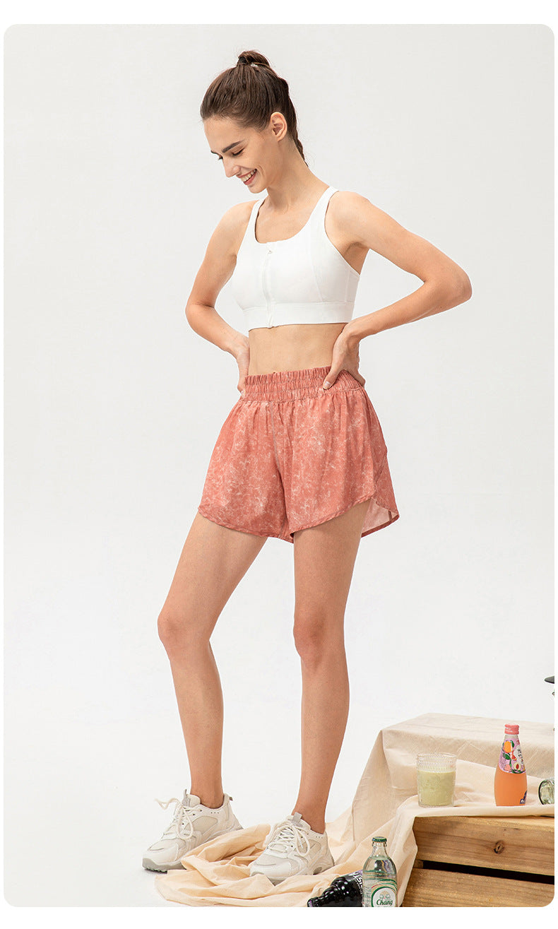 Stilla | Løse Åndbare Løbe Træningsshorts Hurtigtørrende Yoga Fitness Shorts Med Anti Udblæsning Foring