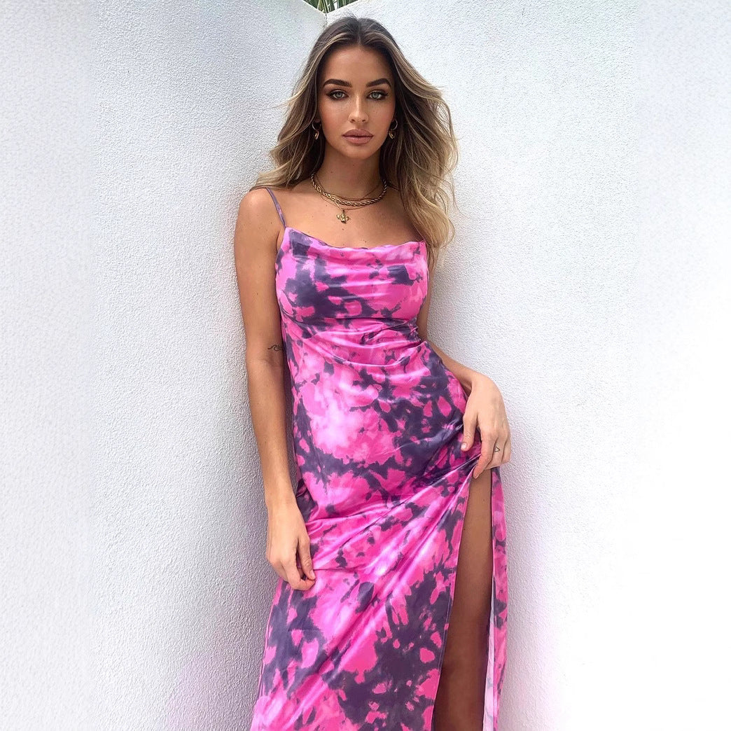 Dame Elegant Batik Mini Kjole Stilla