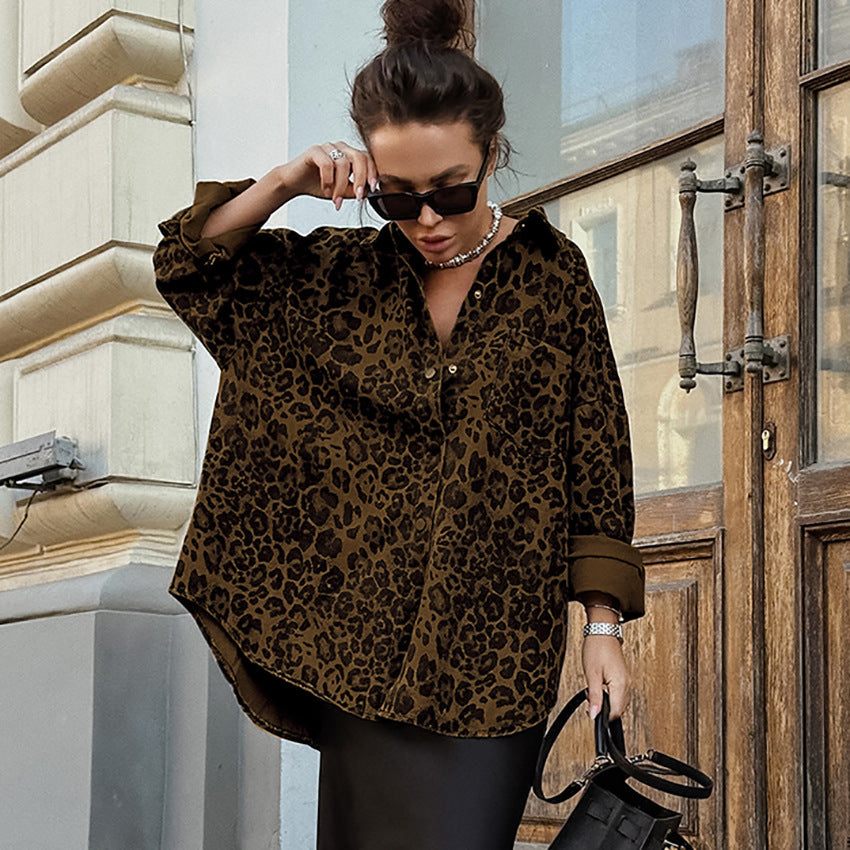 Dame Ternet Skjorte med dyremønster Stilla