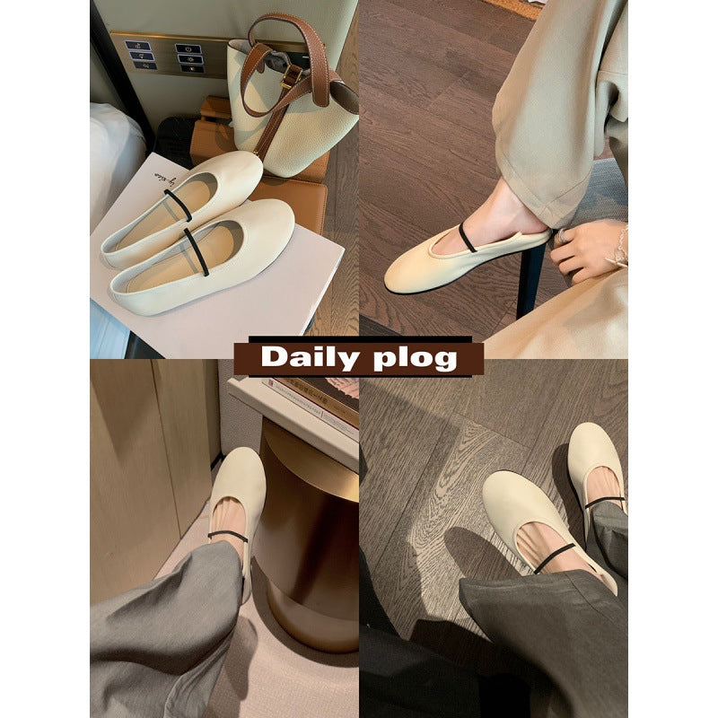 Dame Elegant Flad Mary Jane Sko Stilla