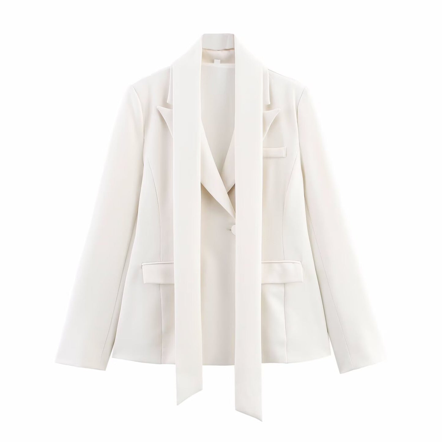 Dame elegant blazer med aftageligt halstørklæde Stilla