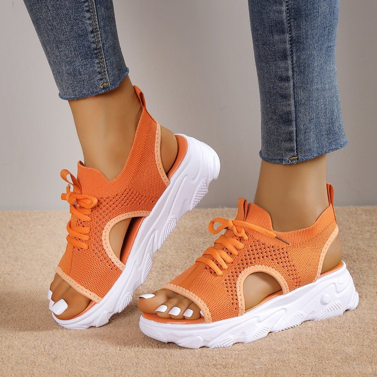 Dame Åndbare Sneakersandaler med fleksibel Sål og komfortabelt Fodbed Stilla