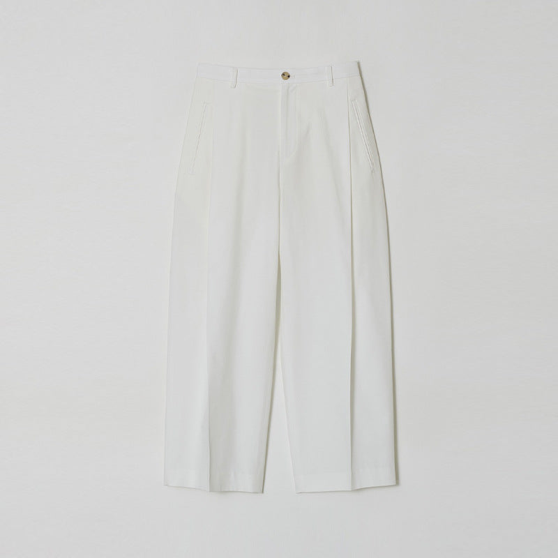 Dame elegant jakkesætsbukser med bred pasform og plissé detaljer Stilla