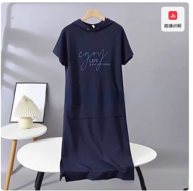 Damehættekjole med afslappet snit og praktiske lommer Stilla