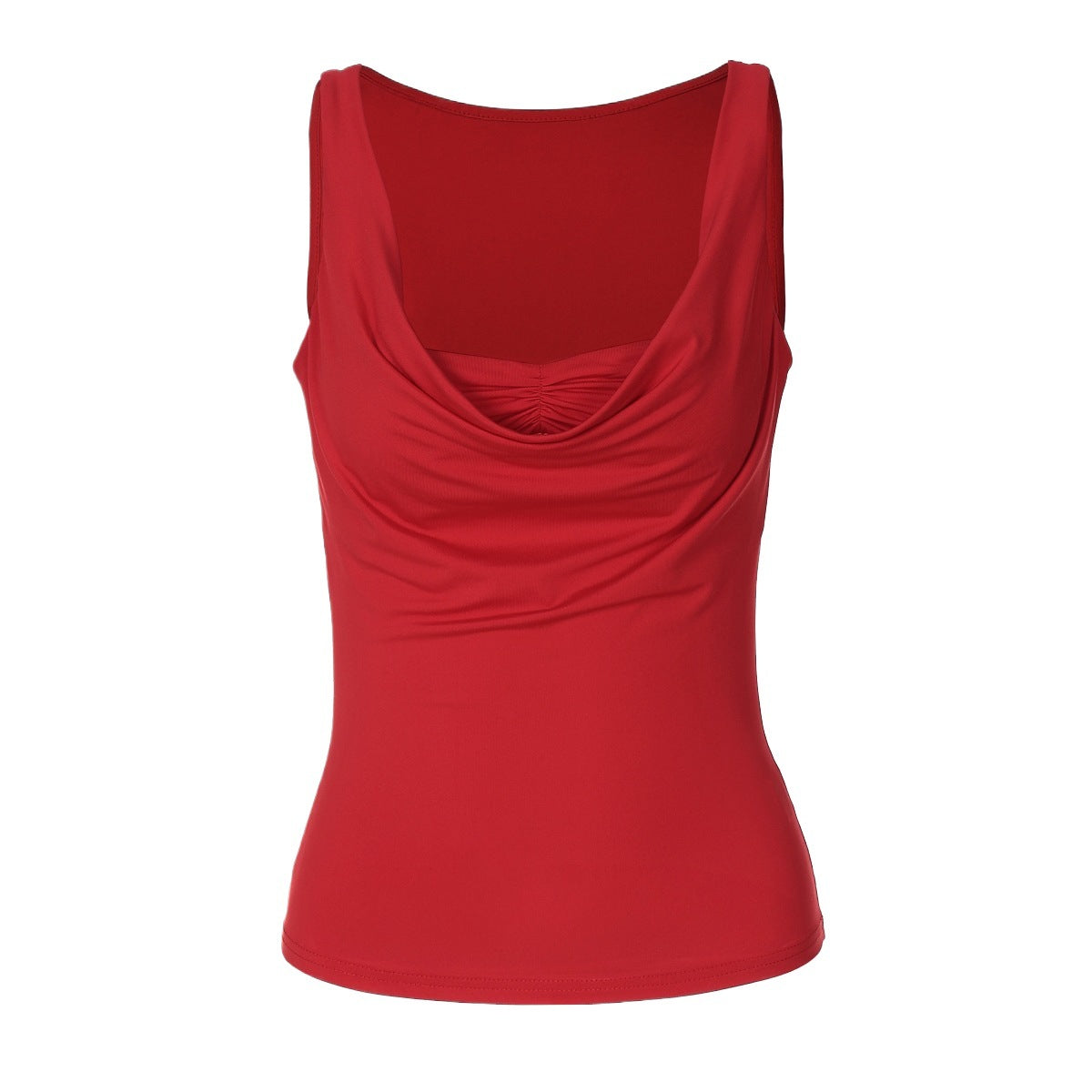 Dame Draperet Hals Fitness Top Stilla