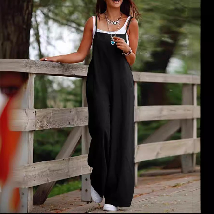 Stilla | Løs og Bredbenet Jumpsuit