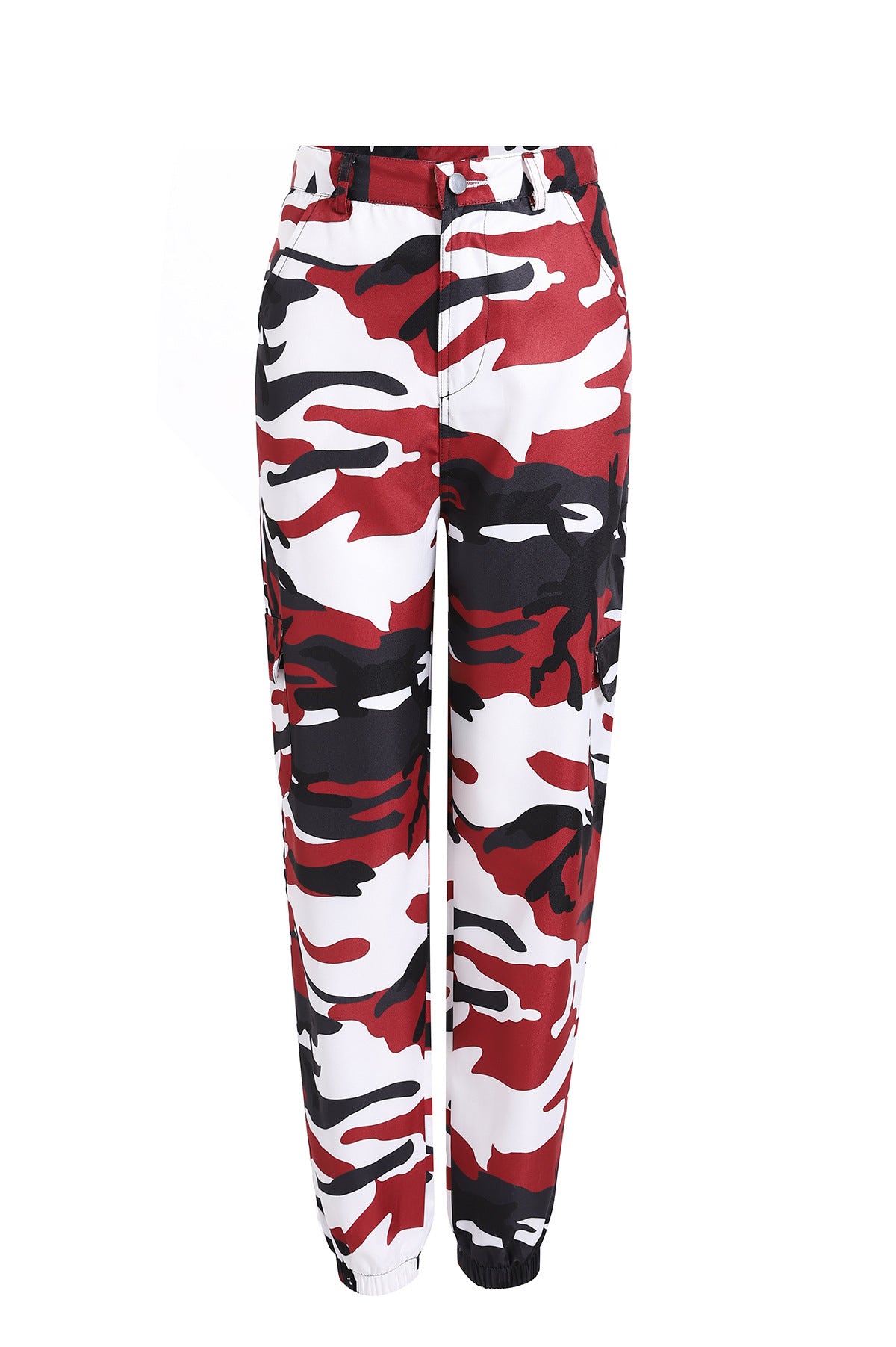 Dame Camo Print Utility Cargo Bukser Stilla