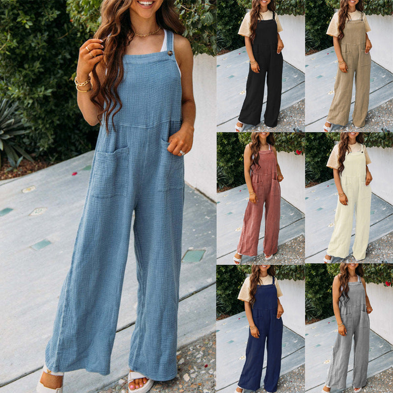 Dame Fritid Utility Overall Jumpsuit Stilla