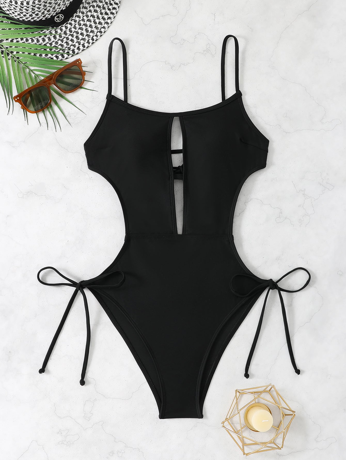 Dame Cut-Out Høj Talje Monokini Badedragt Stilla