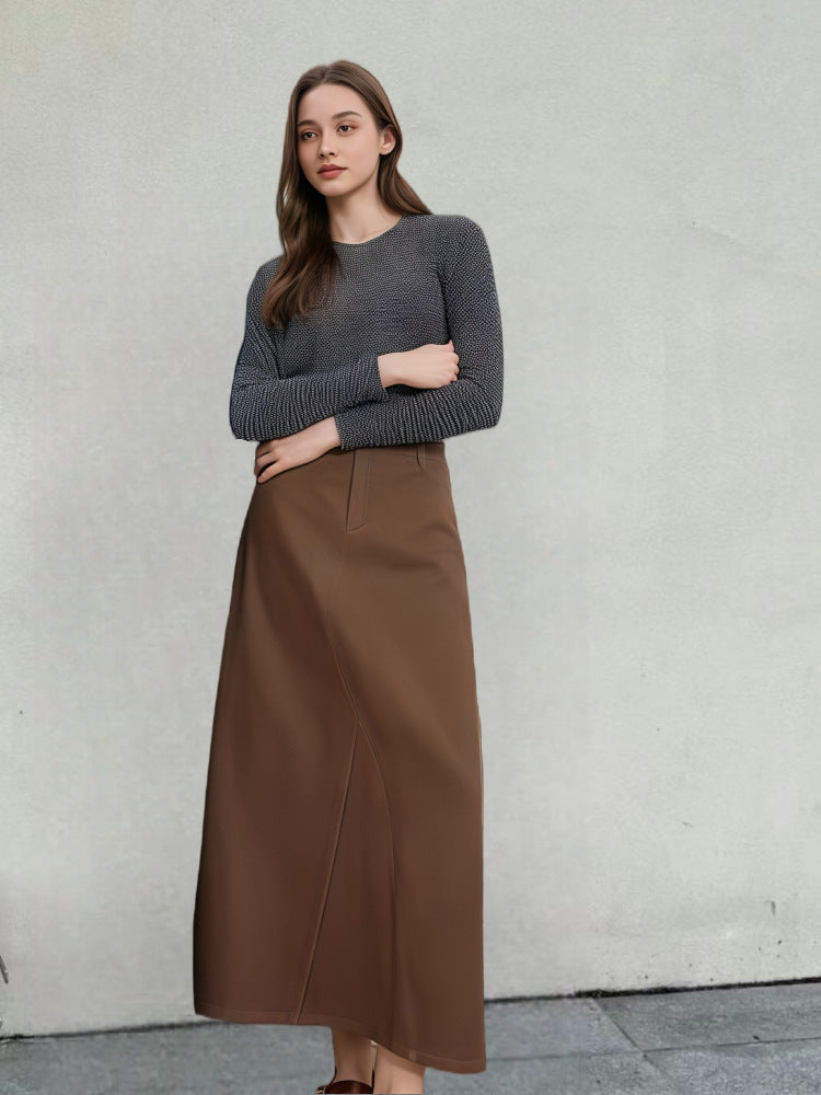 Dame afslappet langærmet t-shirt med blød håndfølelse og afslappet pasform Stilla