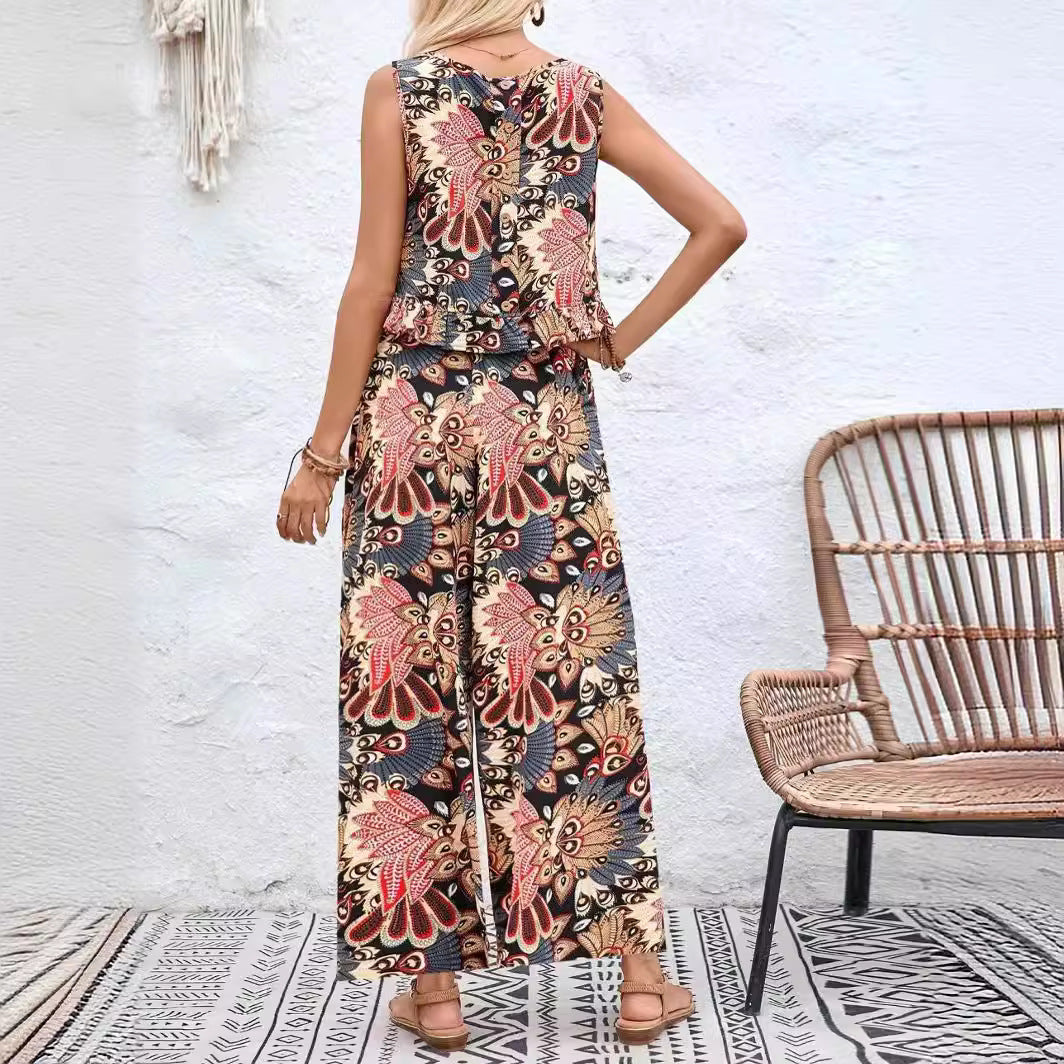 Dame Floral Print bred Ben Jumpsuit Stilla