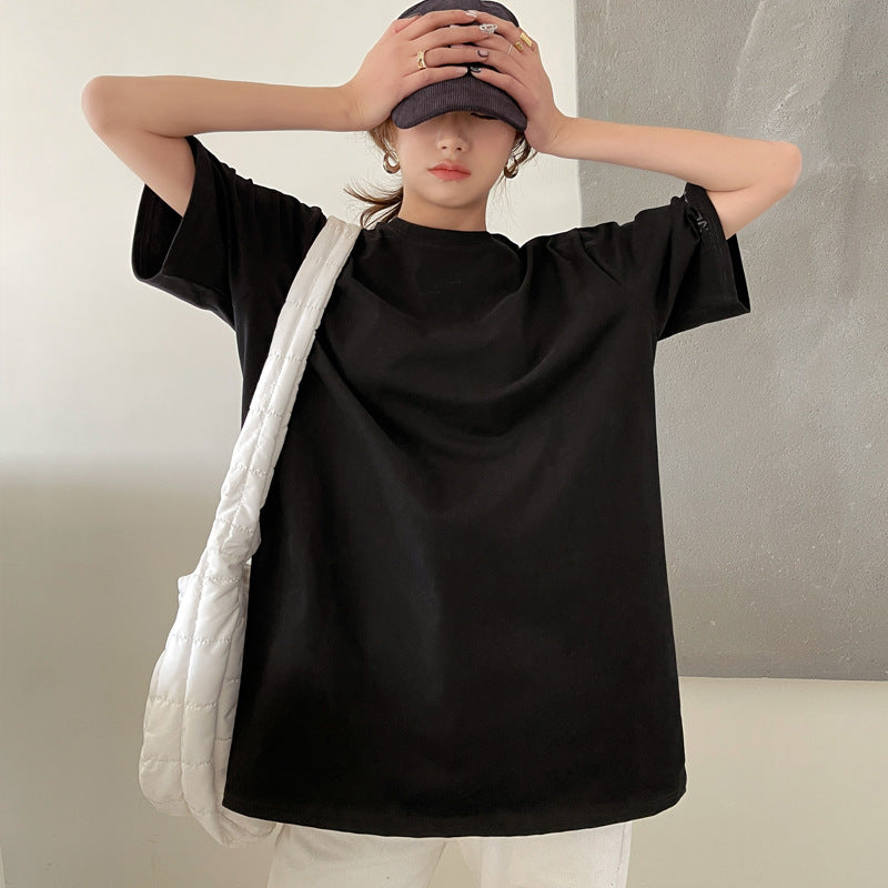 Dame afslappet basis T-shirt med praktisk brystlomme og moderne snit Stilla