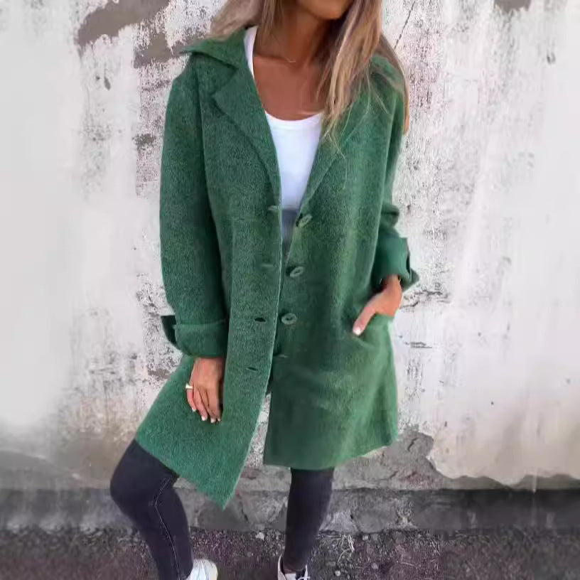 Dame afslappet oversized jakke med struktureret stof Stiila