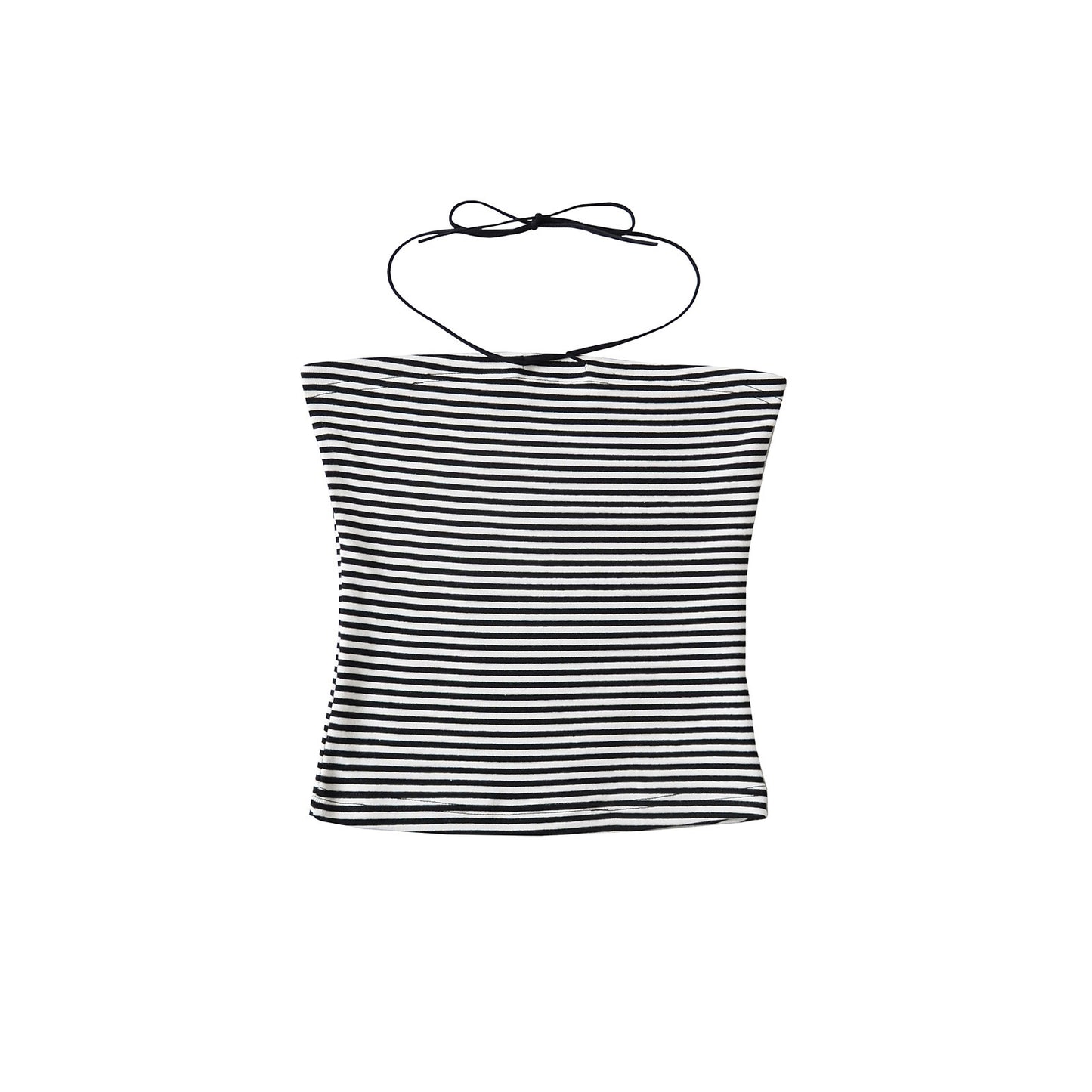 Dame Crop-Top med spaghetti-stropper og raffineret knude-design Stilla