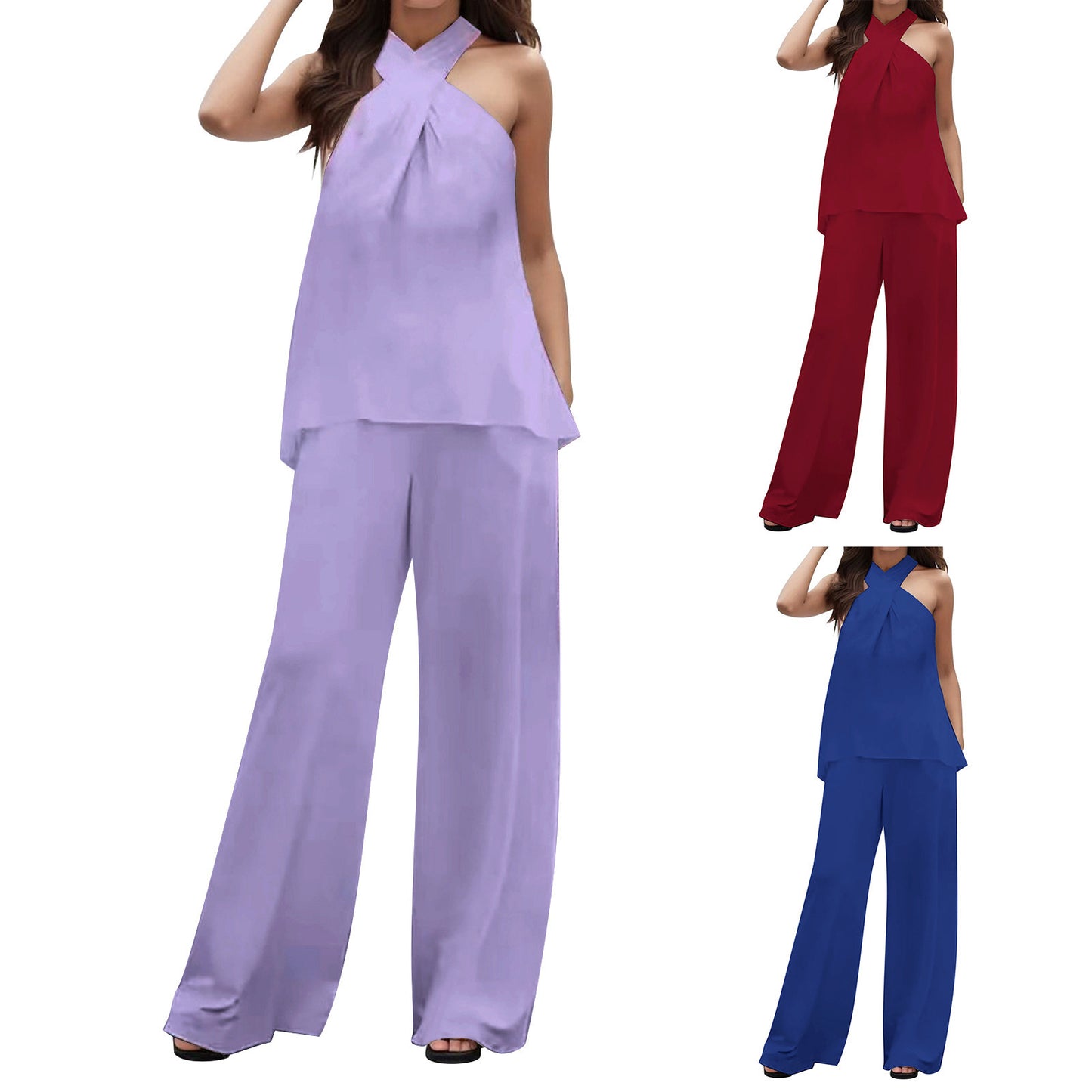 Dame Elegant og luftig jumpsuit med genanvendt stof Stilla