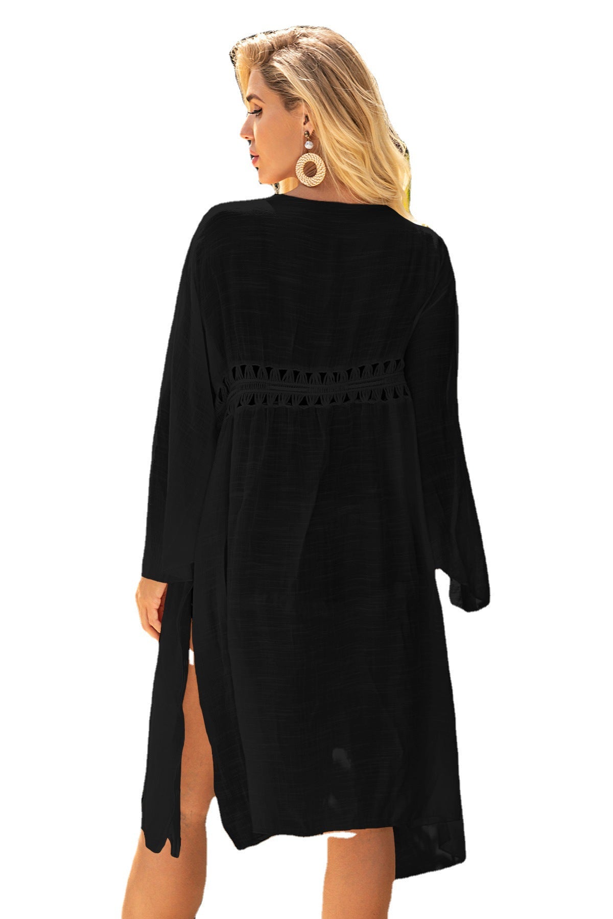 Dame Elegant Gennemsigtig Kimono Overtræk Stilla