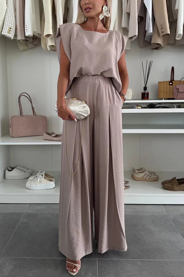 Dame Elegant Jumpsuit med afslappet oversized snit og bredt ben Stilla