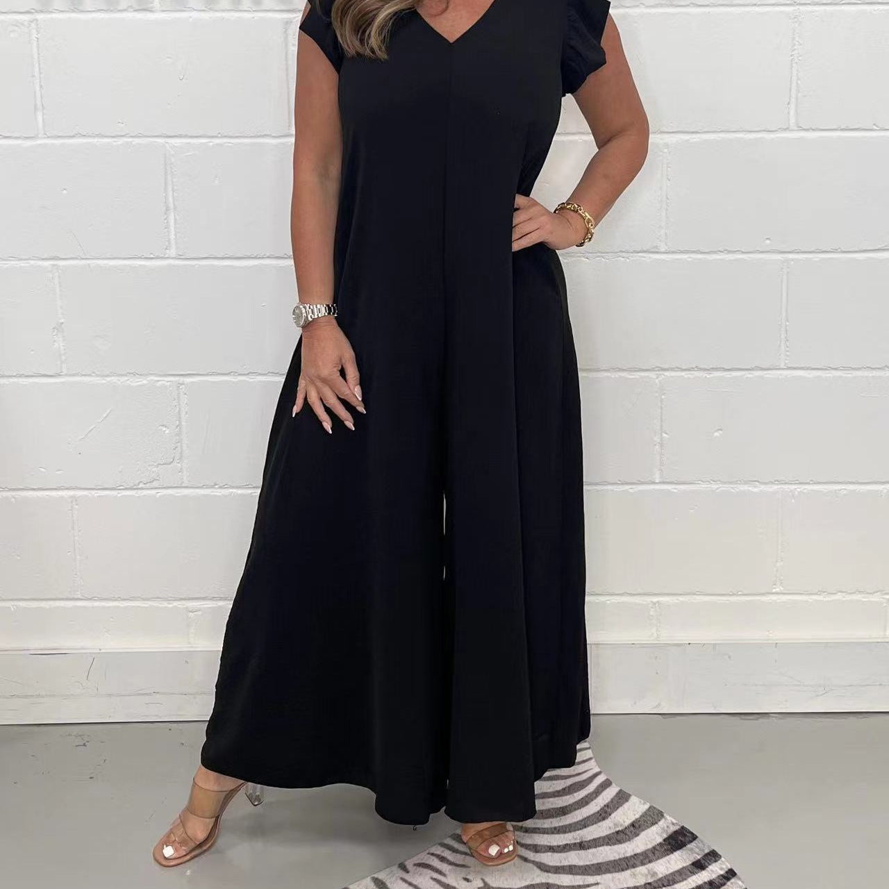 Dame luftig jumpsuit med voluminøs snit Stilla