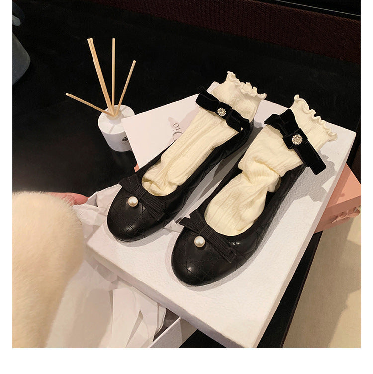 Dame Elegant Glinsende Ballerina Flats Stilla