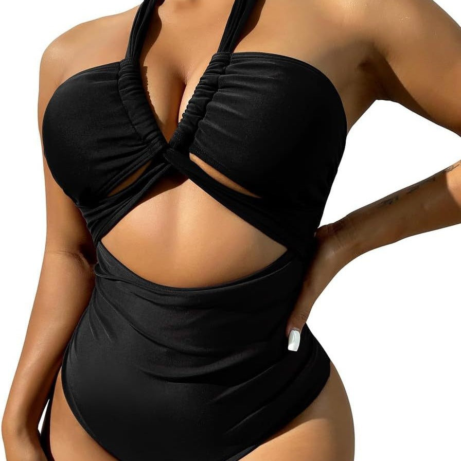 Dame Cut-Out Enfarvet Badetøj Stilla