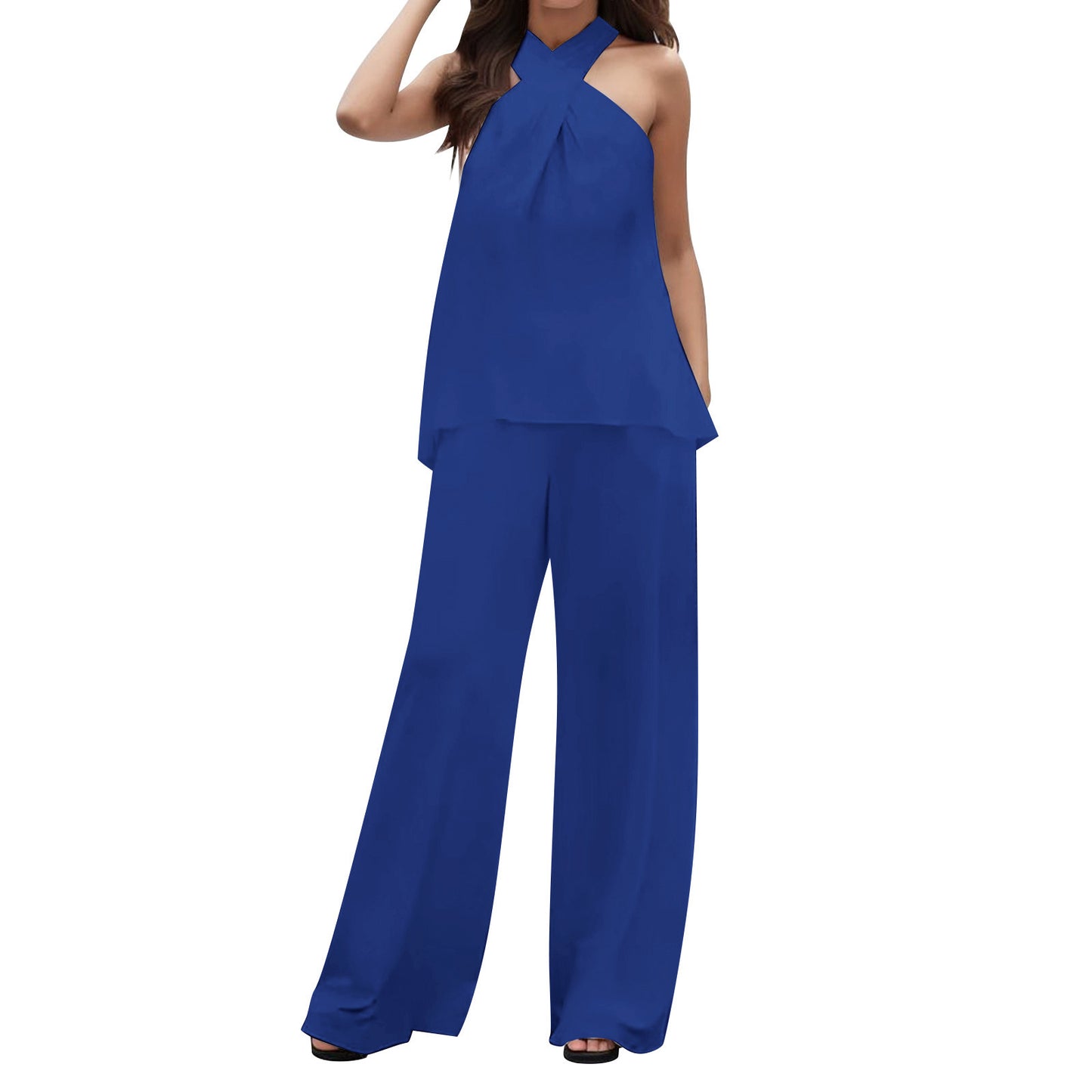 Dame Elegant og luftig jumpsuit med genanvendt stof Stilla