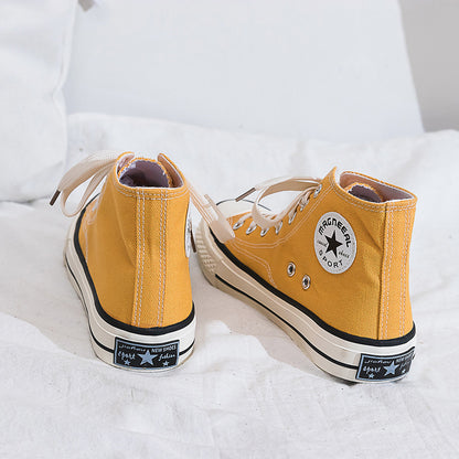 Dame Høje Sneakers i klassisk Canvas-stil med forstærket såleprofil og åndbart indre Stilla