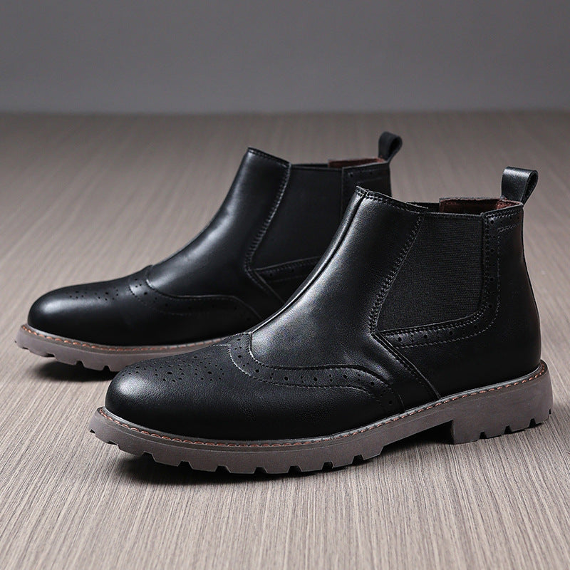 Herrer Premium Fritids Brogue Ankelstøvler Stilla