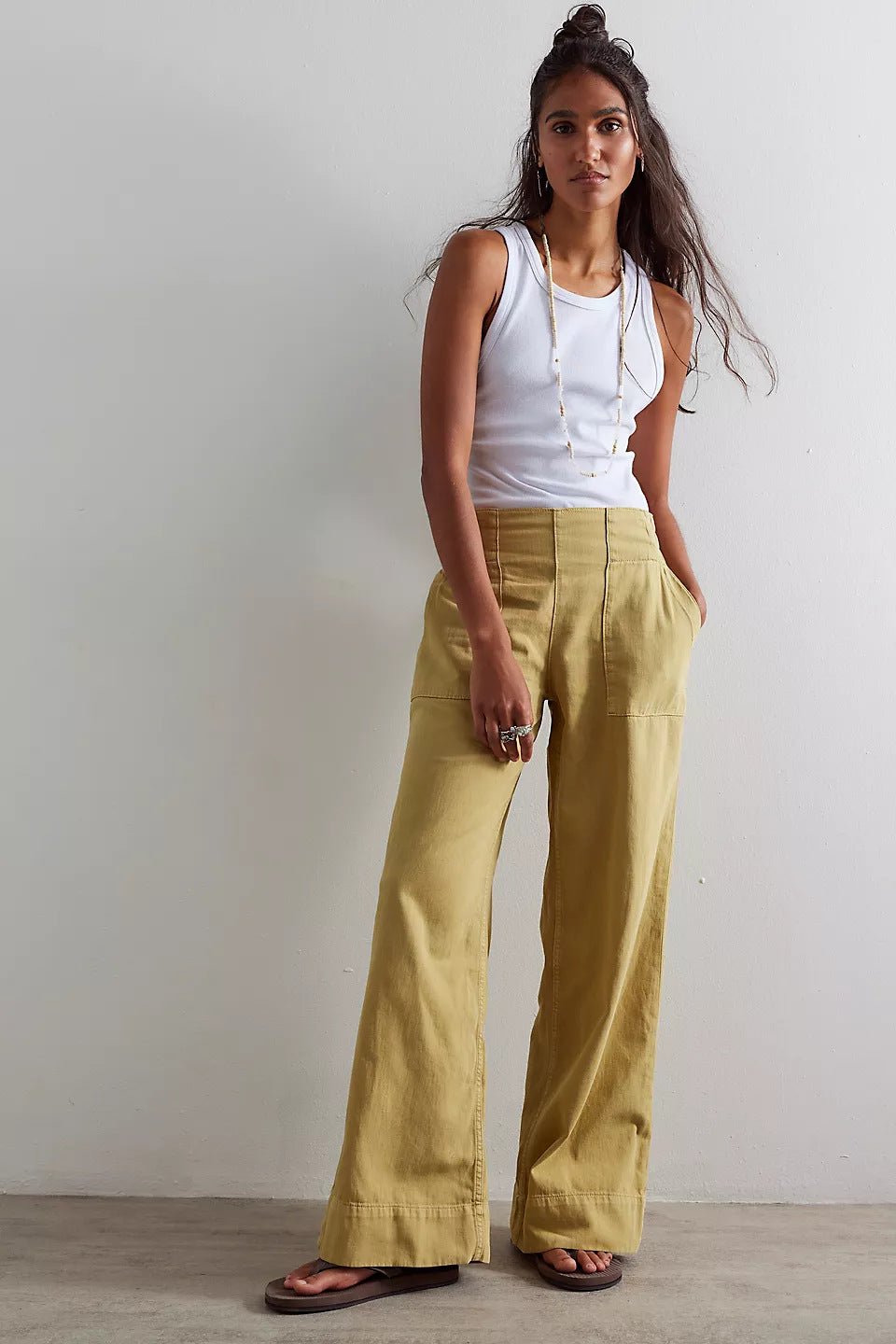 Dame afslappede brede jeans Stilla