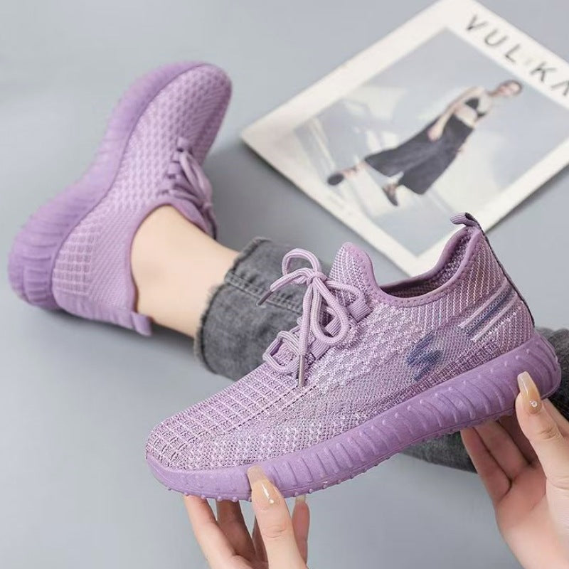 Femme Åndbare Strik Sneakers Stilla
