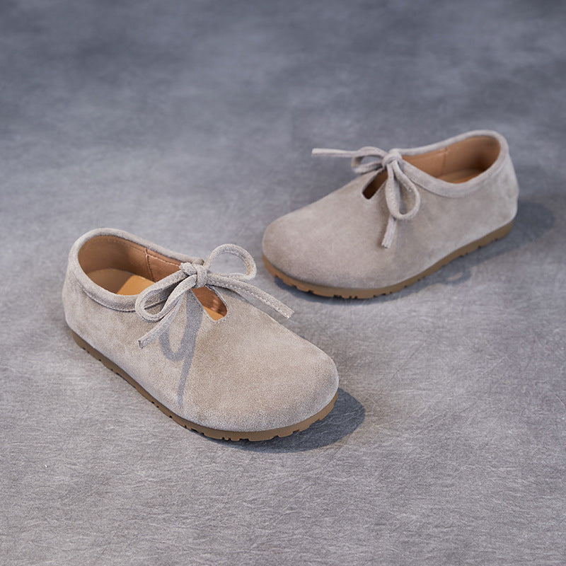 Kvinder Fritid Suede Hjemmesko med SløjfDetail Stilla
