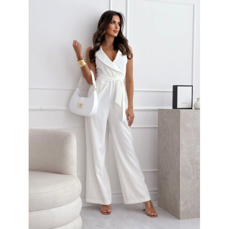 Dame Elegant Ærmeløs Jumpsuit Stilla