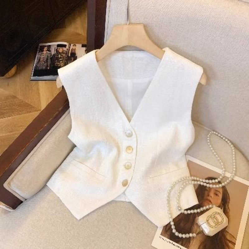 Dame Elegant Knap-vest Stilla