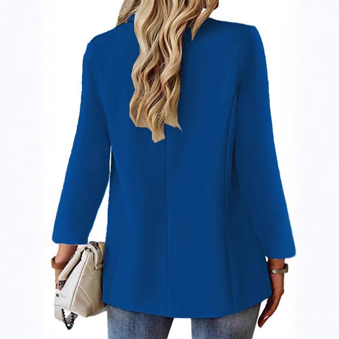 Dame elegant blazer med moderne snit og lommer Stilla