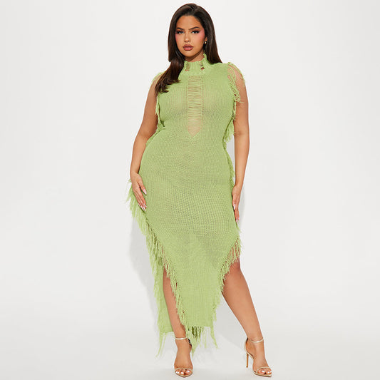 Dame Cutout Strik Bodycon Kjole Stilla